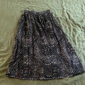 Simply Vera Vera Wang Black and White A-Line Skirt